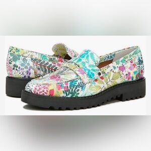 Franco Sarto Balin Floral Lug Sole Penny Loafers | Chunky Prep Cottagecore